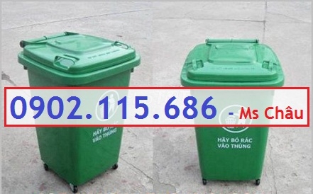 Thùng rác nhựa 60l, thùng rác 60l đạp chân, thùng rác 60l nắp lật, thùng rác 60l nắp kín,