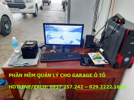 Lắp đặt Phần mềm quản lý tính tiền dùng cho garage ô tô tại Hà Nội