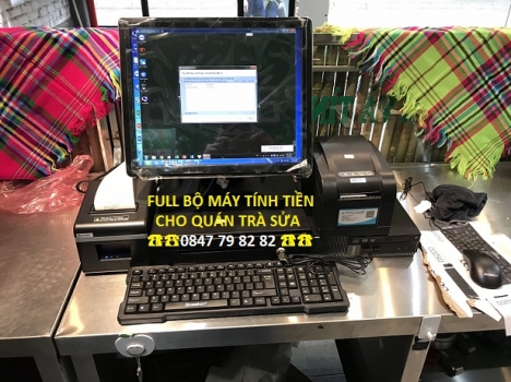 Miễn phí công lắp đặt full bộ máy tính tiền tại Hà Nội cho quán trà sửa