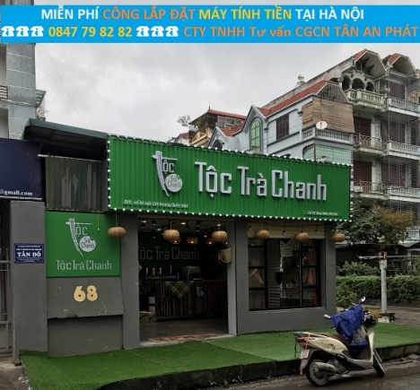 Miễn phí công lắp đặt full bộ máy tính tiền tại Hà Nội cho quán trà sửa