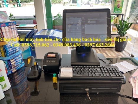 Trọn bộ máy tính tiền cảm ứng cho Tạp Hóa, Siêu Thị tại Kiên Giang