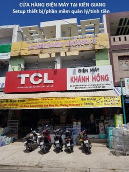 Trọn bộ máy tính tiền cho cửa hàng điện máy ở Kiên Giang