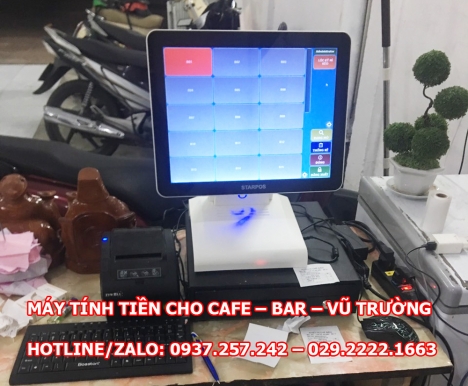 Bán máy tính tiền trọn bộ cảm ứng cho quán cafe, quán ăn tại Hà Nội