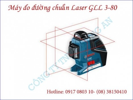 Máy cân mực Laser BOSCH GLL 3-80 (Máy vạch đường chuẩn Laser Bosch )