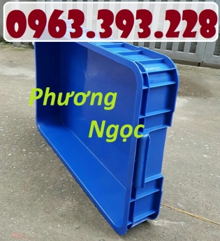 Thùng nhựa đặc cao 10, thùng nhựa có nắp, thùng nhựa HS025
