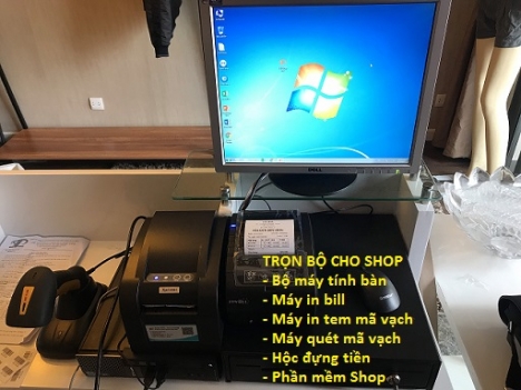 Shop thời trang tại Hà Nội setup trọn bộ máy tính tiền giá rẻ