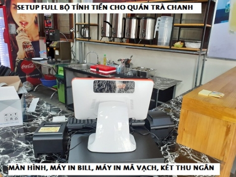 Thôn trà chanh lắp đặt full thiết bị tính tiền giá rẻ tại Hà Nội