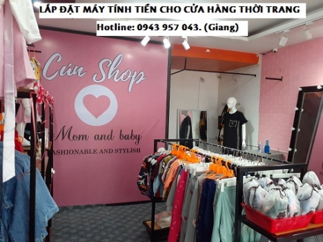Bán bộ thiết bị tính tiền cho shop thời trang mẹ và bé tại Hà Giang giá rẻ