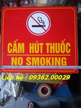 Biển báo cấm hút thuốc_ biển no Smoking làm theo yêu cầu