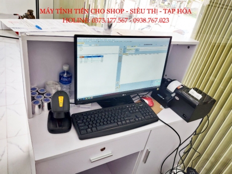 Máy tính tiền trọn bộ cho Shop tại Hậu Giang