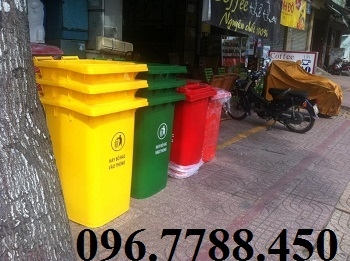 Thùng rác nhựa các loại sử dụng trong đô thị, khu dân cư giá rẻ