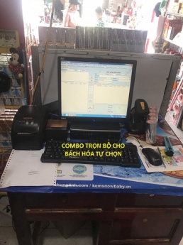 Bán trợ giá trọn bộ máy tính tiền cho cửa hàng bách hóa tại Bạc Liêu