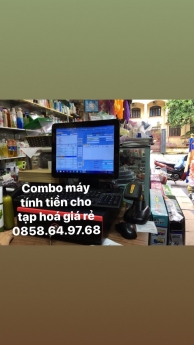 Combo máy tính tiền cho cửa hàng tạp hóa giá rẻ tại bmt