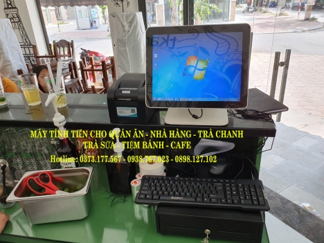 Bán trọn bộ Máy Pos tính tiền cho café – trà chanh tại Bắc Giang
