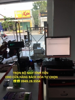 Thanh lý trọn bộ máy tính tiền hàng trưng bày ở Hà Nội cho Siêu thị mini