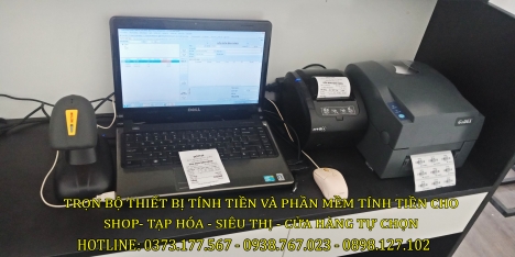 Máy tính tiền cho Siêu thị mini – cửa hàng tự chọn tại Sóc Trăng