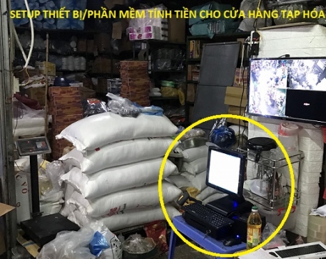 Máy tính tiền cảm ứng cho cửa hàng tạp hóa ở Hà Nội