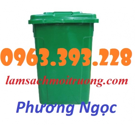 Thùng rác 90 Lít nắp kín, thùng rác nhựa HDPE, thùng rác công nghiệp