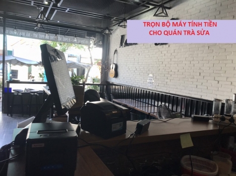 Máy tính tiền cảm ứng màn mình cho quán trà chanh/trà sửa tại Hà Tĩnh giá rẻ