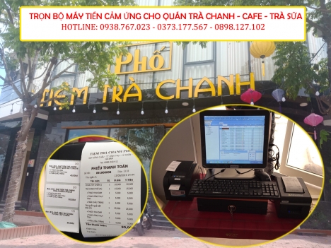 Bán máy tính tiền cảm ứng cho quán nước ép – café tại Hà Nội