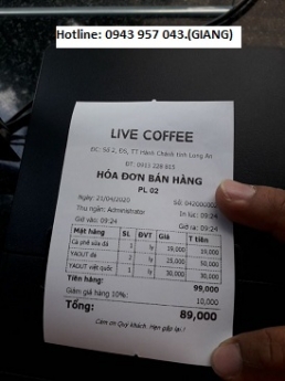 Trà Vinh cung cấp bộ tính tiền giá rẻ cho mô hình cafe