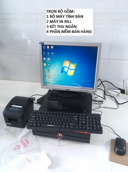 Combo máy tính tiền cho quán ăn, nhà hàng giá rẻ tại Bạc Liêu