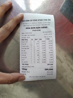 Bán Máy Tính Tiền tại Mũi Né Cho Cửa Hàng Gà Rán- Thức Ăn Nhanh