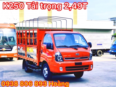 Giá xe Thaco Kia K250 tải trọng 2t49 tại Lâm Đồng-Hỗ trợ trả góp