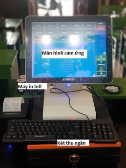 Bán máy pos cảm ứng giá siêu rẻ quán sữa chua tại Hưng Yên