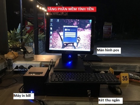 Cafe núi cấm lắp máy tính tiền giá rẻ tại Hà Giang