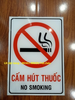 Sản xuất biển báo cấm hút thuốc, biển no smoking giá rẻ tại hà Nội