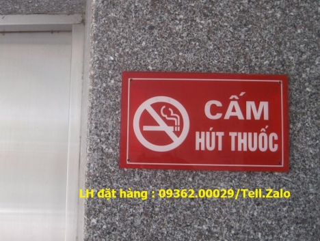 Sản xuất biển báo cấm hút thuốc, biển no smoking giá rẻ tại hà Nội