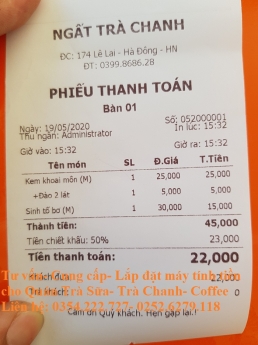 Chuyên cung Cấp máy tính tiền tại Nha Trang  cho Trà Chanh- Trà Sữa- Coffee giá rẻ