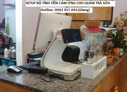 Mô hình trà sữa mua máy pos tính tiền giá sinh viên tại Huế