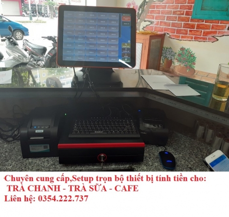 Cung Cấp lắp đặt máy tính tiền tại Nha Trang  cho Trà Chanh- Trà Sữa- Coffee