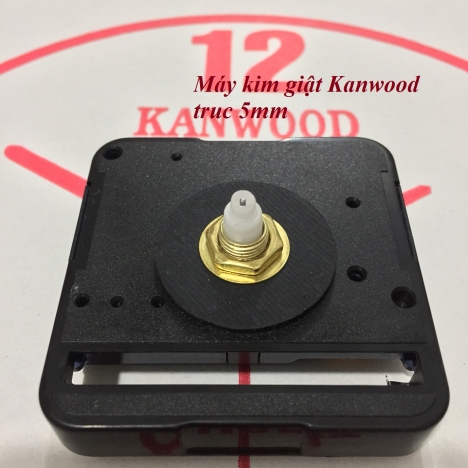 Máy đồng hồ treo tường kim giựt Kanwood trục 5mm có kèm kim