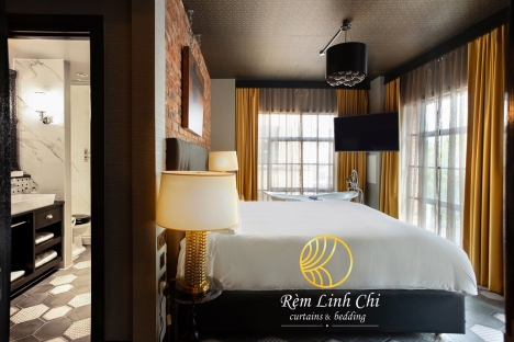 Rèm vải phòng ngủ khách sạn giá rẻ tại Đà Nẵng