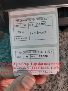 Combo máy tính tiền giá rẻ Tại Bình Thuận cho quán Trà Chanh