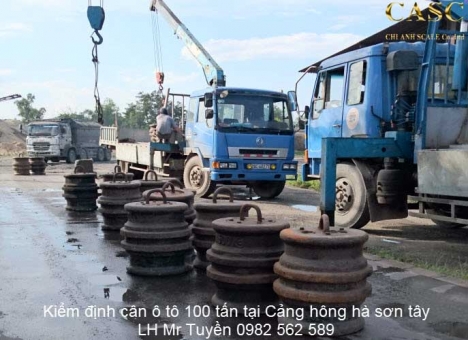 Dịch vụ kiểm định cân điện tử ô tô 100 tấn - Cân Chi Anh