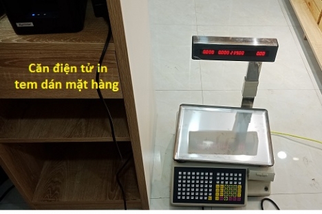 Full bộ máy tính tiền kết nối cân điện tử giá rẻ ở Quảng Ngải cho shop thực phẩm