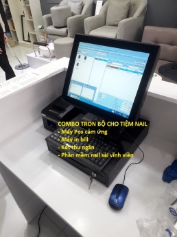 Máy Pos tính tiền cảm ứng giá rẻ cho Nail tại Sài Gòn