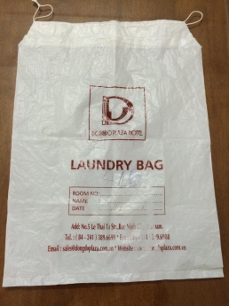 Chuyên sản xuất và cung cấp Túi giặt là một lần, in logo khách sạn, resort