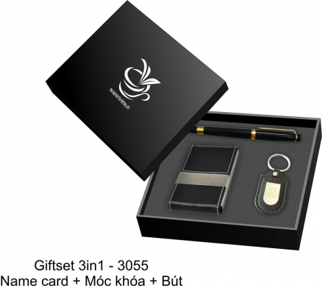 Gift Set in ấn logo thương hiệu, tri ân khách hàng