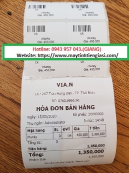 Combo máy tính tiền giá rẻ tại Trà Vinh cho shop túi xách phụ kiện