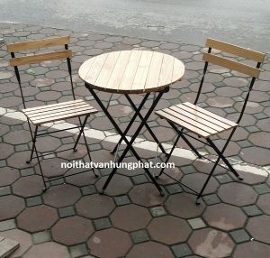 Bàn ghế gỗ cho quán cafe