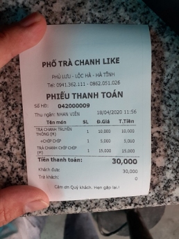 Quán trà sửa/trà chanh tại Hà Tĩnh mua combo thiết bị tính tiền giá rẻ
