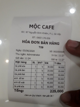 Máy tính tiền cho Quán Coffee tại Phan Thiết