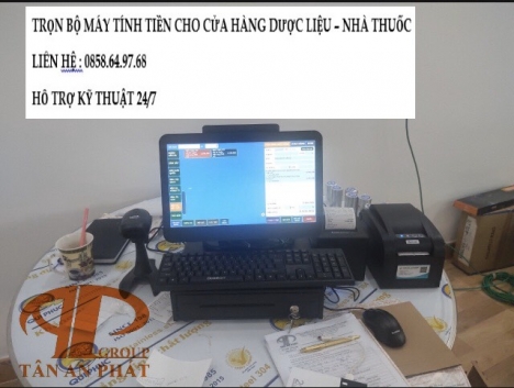 Lắp đặt bộ máy tính tiền cho cửa hàng dược liệu tại Quảng Nam giá rẻ