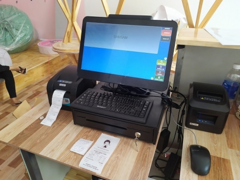 Lắp đặt Máy tính tiền giá rẻ cho quán phở tại Phan Thiết
