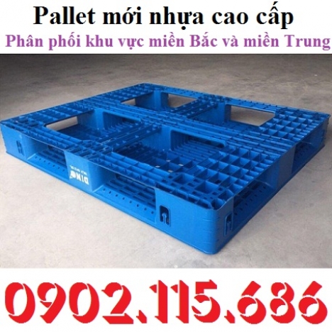 Pallet nhựa giá rẻ, pallet nhựa dùng cho xe nâng, pallet nhựa kê hàng trong kho, pallet nhựa nguyên